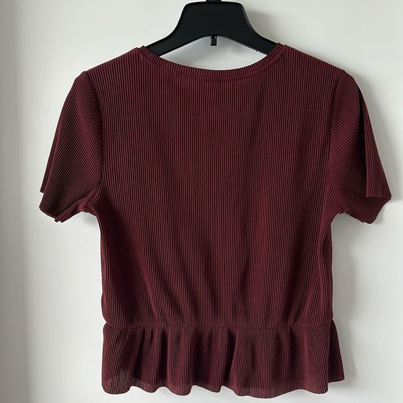 & Other Stories Maroon Top - Picture 4 of 4